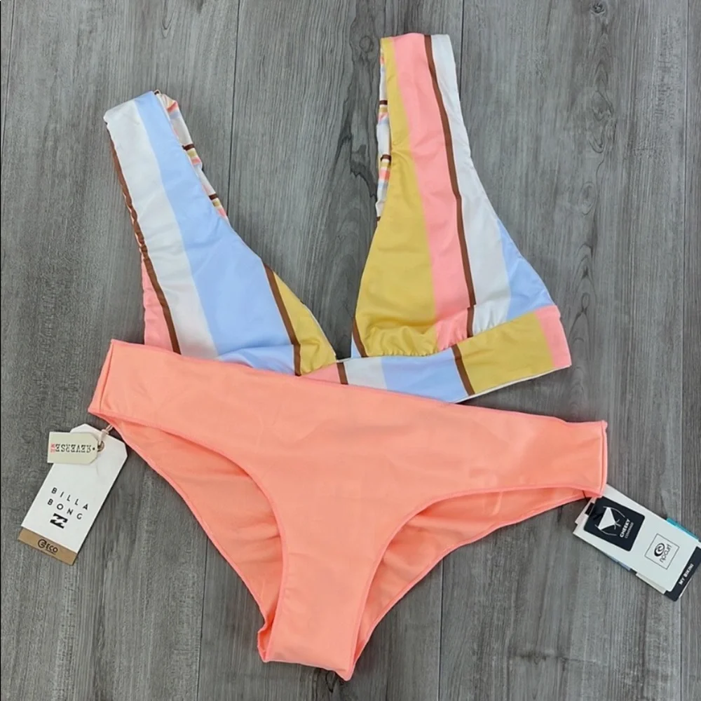 ☀️BILLABONG☀️ RIP CURL☀️FEELING SUNNY PLUNGE CLASSIC SURF CHEEKY PANT - Picture 16 of 16